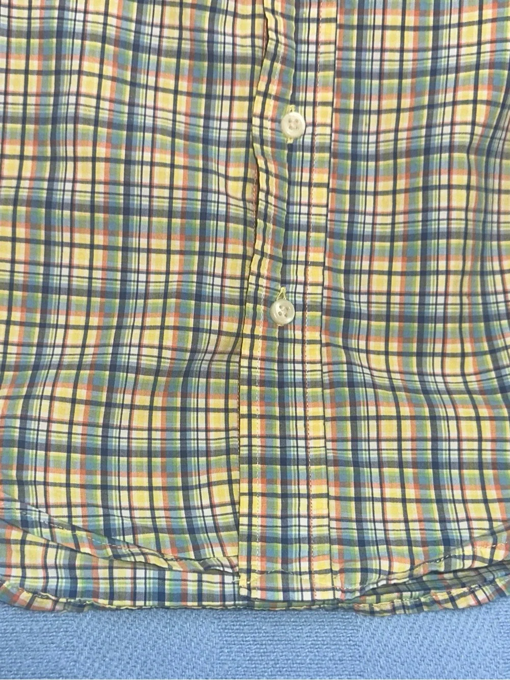 Ralph Lauren Boys' Yellow Plaid Button-Down Shirt size 4/4t